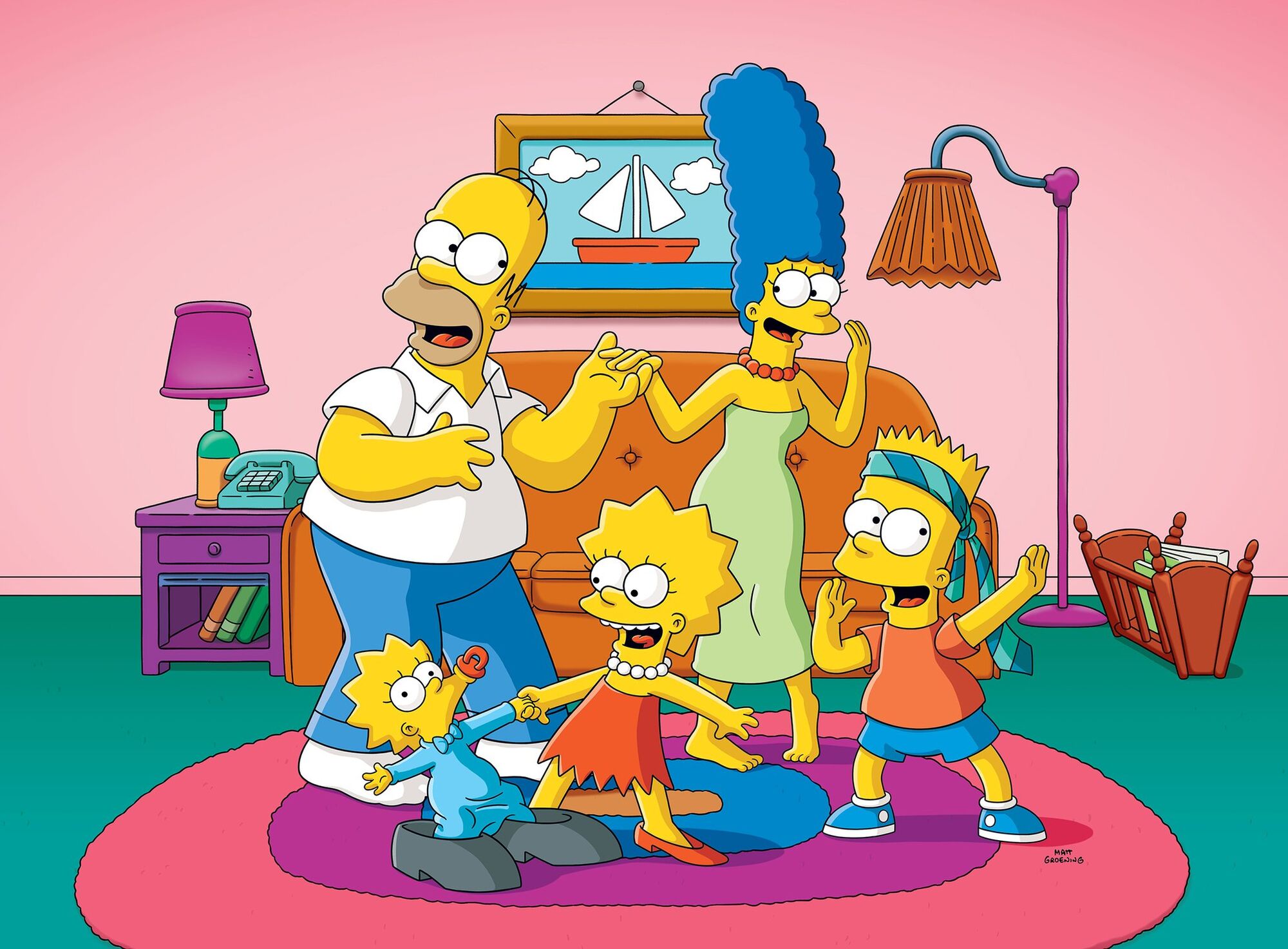 Фото семьи симпсонов на диване